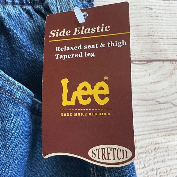 VINTAGE NEW WITH TAGS LEE SIDE ELASTIC JEANS - Picture 4 of 8